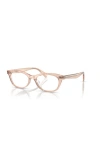 Oliver Peoples 51mm Square Optical Glasses In Brown