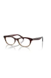 Oliver Peoples 51mm Square Optical Glasses In Multi