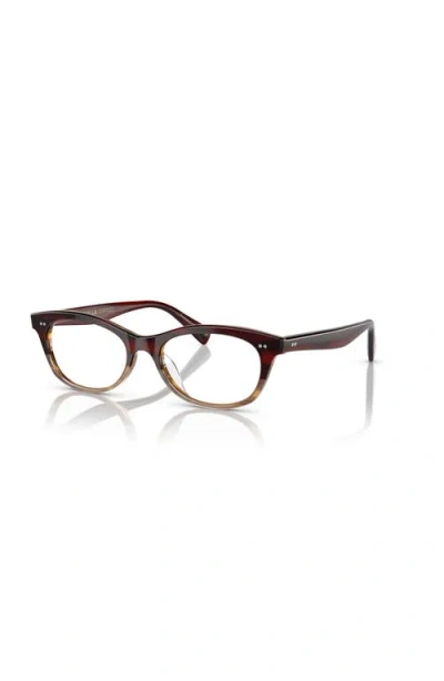 Oliver Peoples 51mm Square Optical Glasses In Multi