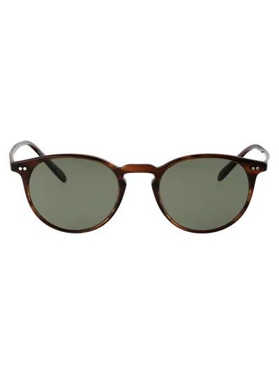 Oliver Peoples 5252 Oro Spazzolato Acetate Sunglasses In Brown