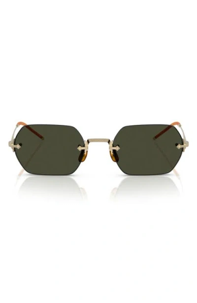 Oliver Peoples 52mm Irregular Sunglasses In Green