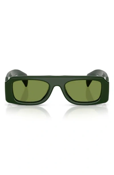 Oliver Peoples 52mm Jil Sander Edition 4 Irregular Sunglasses In Green