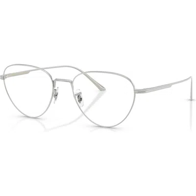 Oliver Peoples 52mm Phantos Optical Glasses In Silver