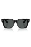 Oliver Peoples 52mm Polarized Pillow Sunglasses In Black