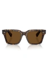 Oliver Peoples 52mm Polarized Pillow Sunglasses In Tortoise