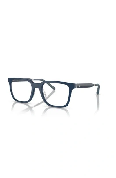 Oliver Peoples 52mm Rectangle Optical Glasses In Blue