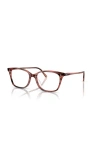 Oliver Peoples 52mm Rectangle Optical Glasses In Brown
