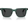 Oliver Peoples 52mm Rectangular Polarized Sunglasses In Green
