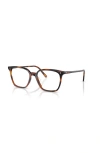 Oliver Peoples 52mm Square Optical Glasses In Brown