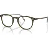 Oliver Peoples 52mm Square Optical Glasses In Brown