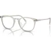 Oliver Peoples 52mm Square Optical Glasses In Metallic