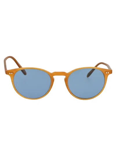 Oliver Peoples 533273 Oro/mogano Scuro Acetate Sunglasses In Brown