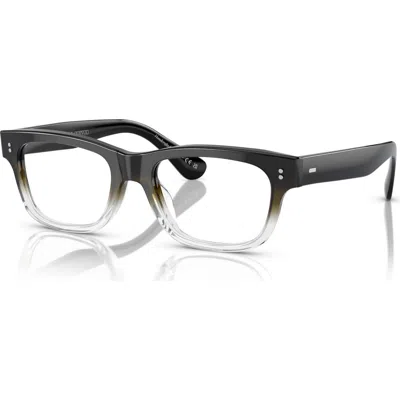Oliver Peoples 53mm Rectangle Optical Glasses In Multi