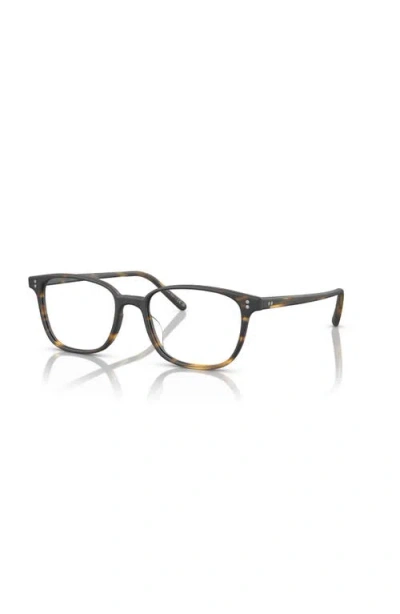 Oliver Peoples 53mm Square Optical Glasses In Brown