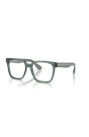 Oliver Peoples 53mm Square Optical Glasses In Green