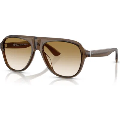 Oliver Peoples 54mm Pilot Optical Glasses In Brown