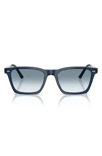 Oliver Peoples 54mm Roger Federer R-19 Pillow Sunglasses In Blue