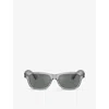 Oliver Peoples Womens Ov5540su Rosson Sun Rectangle-frame Acetate Sunglasses Grey In Regal Blue