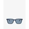 Oliver Peoples Womens Ov5553su Mr Federer Rectangle-frame Acetate Sunglasses Blue In Blue