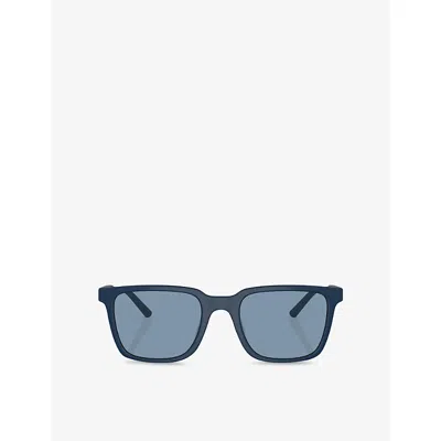 Oliver Peoples Womens Ov5553su Mr Federer Rectangle-frame Acetate Sunglasses Blue