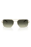 Oliver Peoples 55mm Victory Ii Rectangular Sunglasses In Pattern