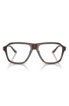 Oliver Peoples 56mm Pilot Optical Glasses In Brown