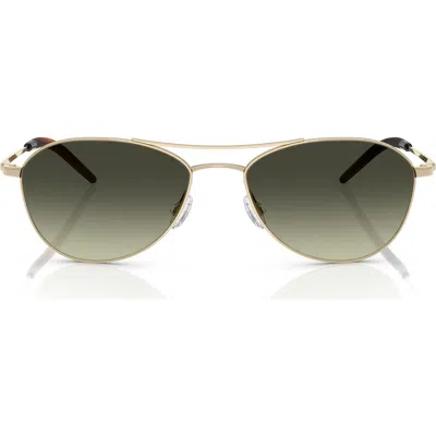 Oliver Peoples 57mm Pilot Sunglasses In Gold