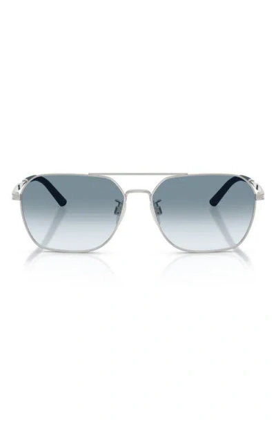 Oliver Peoples 58mm Roger Federer R-17 Irregular Sunglasses In Gray