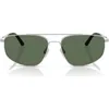 Oliver Peoples 59mm Polarized Pilot Sunglasses In Metallic