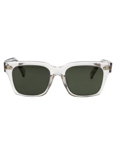 Oliver Peoples 700380 Semi-matte Blue Ash Acetate Sunglasses In Silver