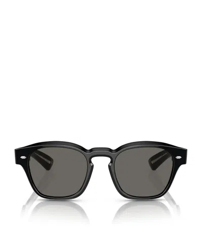 Oliver Peoples Acetate Maysen Sunglasses In Black