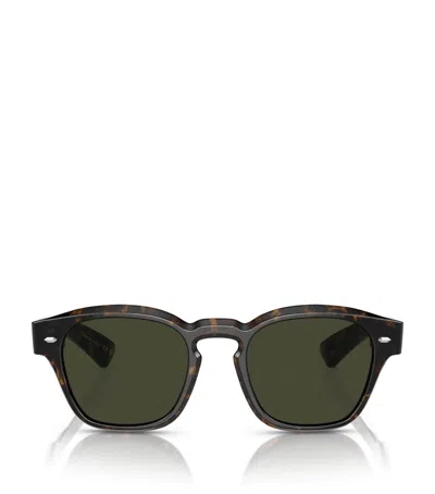 Oliver Peoples Acetate Maysen Sunglasses In Green