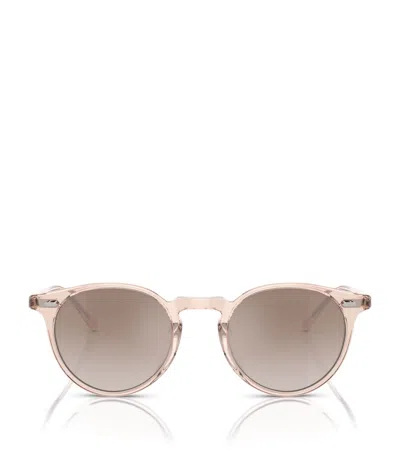 Oliver Peoples Acetate N.02 Sun Sunglasses In Red