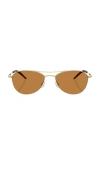 Oliver Peoples Aero Ii Sunglasses In Gold