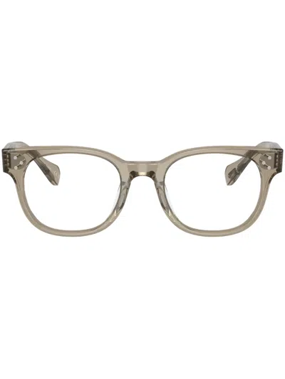 Oliver Peoples Afton Square-frame Glasses In Neutrals