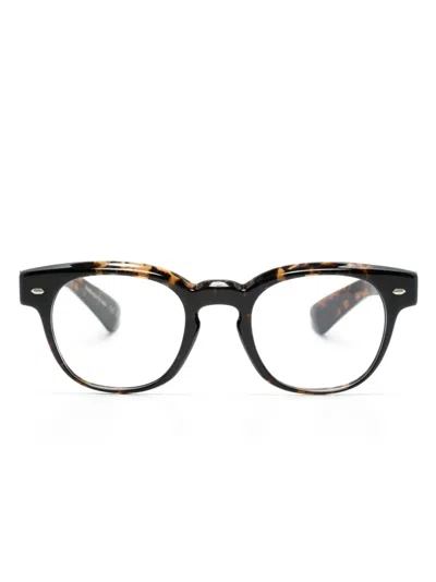 Oliver Peoples Allenby Tortoiseshell-effect Glasses In Black