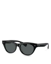 Oliver Peoples Avelin Acetate Butterfly Sunglasses In Black