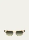 OLIVER PEOPLES AVELIN GRADIENT ACETATE BUTTERFLY SUNGLASSES