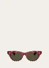 Oliver Peoples Avelin 52mm Butterfly Sunglasses In Orange