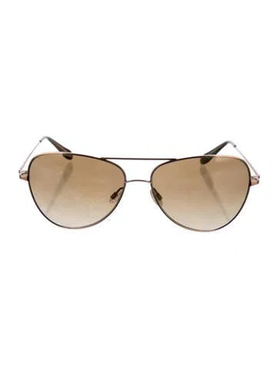 Pre-owned Oliver Peoples Aviator Gradient Sunglasses In Multi
