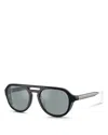 Oliver Peoples Aviator Sunglasses, 52mm In Black