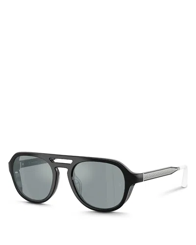 Oliver Peoples Aviator Sunglasses, 52mm In Black