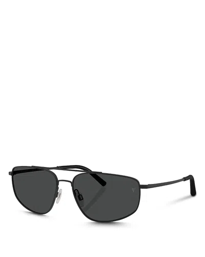 Oliver Peoples Aviator Sunglasses, 59mm In Black