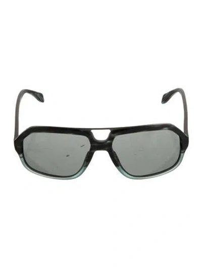 Pre-owned Oliver Peoples Aviator Tinted Sunglasses In Gray