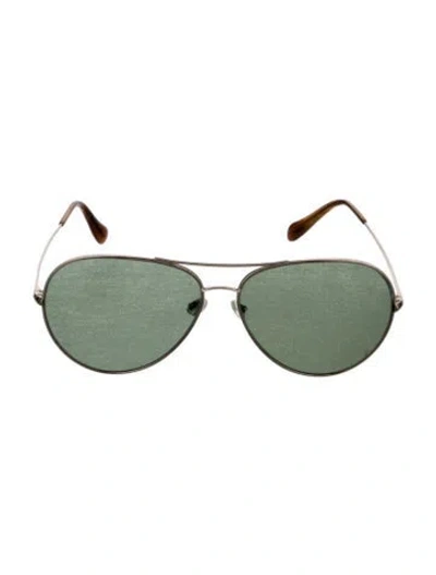 Pre-owned Oliver Peoples Aviator Tinted Sunglasses In Multi