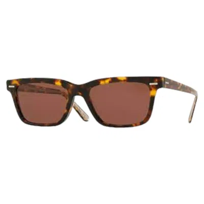 Pre-owned Oliver Peoples Ba Cc Sunglasses 5388su 52 1663c5 Whiskey Tortoise W/burgundy In Red