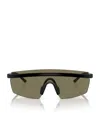 Oliver Peoples Womens Ov5556s R-4 Shield-frame Bio-nylon Sunglasses Black In Black