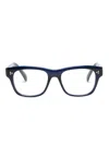 Oliver Peoples Birell Rectangle-frame Glasses In Blue