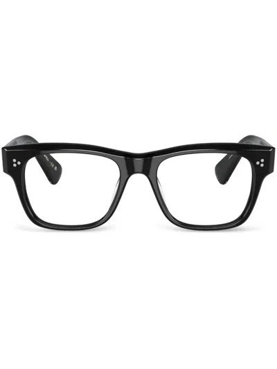 Oliver Peoples Birell Square-frame Glasses In Black