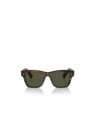 Oliver Peoples Birell Square-frame Sunglasses In Green
